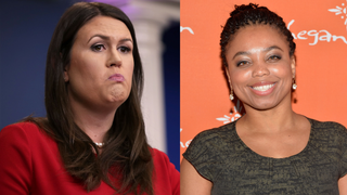 Sarah Huckabee Sanders thinks calling Trump a white supremacist is a "fireable offense"
